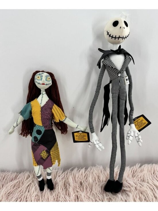 NECA Other - RARE 2004 NECA Jack Skellington and Sally Plush dolls Nightmare Before Christmas